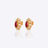 Imperial Ruby Polki Earrings