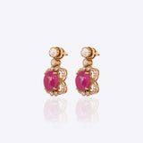 Ruby Fluttering Earrings