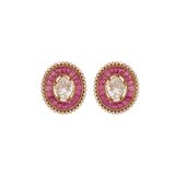 Scarlet Spark Polki Earrings