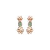 Emerald Dazzel Drop Polki Earrings