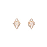 Elementry Star Stud Diamond Earrings