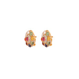 Navratna Polki Diamond Ear Studs