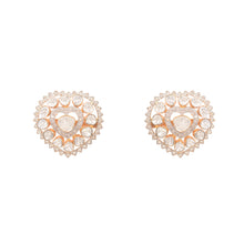Load image into Gallery viewer, Perennial Diamond Heart Earrings
