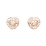 Perennial Diamond Heart Earrings