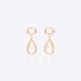 Jazzy Gardenia Diamond Polki Earrings