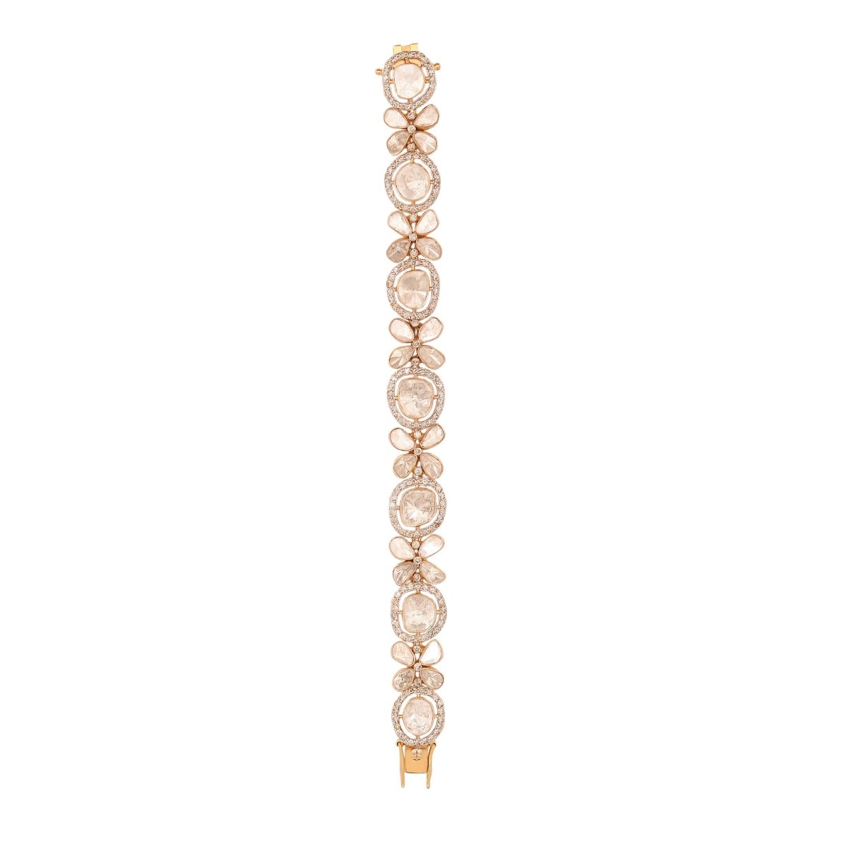 Glimmer Glee Polki bracelet with sparkling uncut diamonds