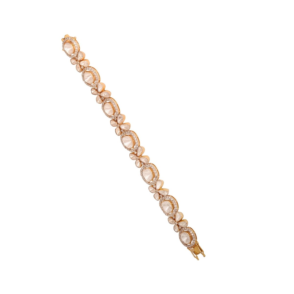 Glimmer Glee Polki bracelet with sparkling uncut diamonds