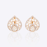 Leaf of Light Polki Earrings