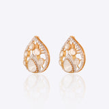 Leaf of Light Polki Earrings
