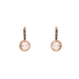 Contemporary Twirls Polki Diamond Earrings