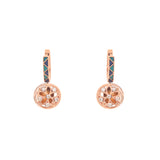 Contemporary Twirls Polki Diamond Earrings