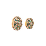 Simulant Green Polki studs