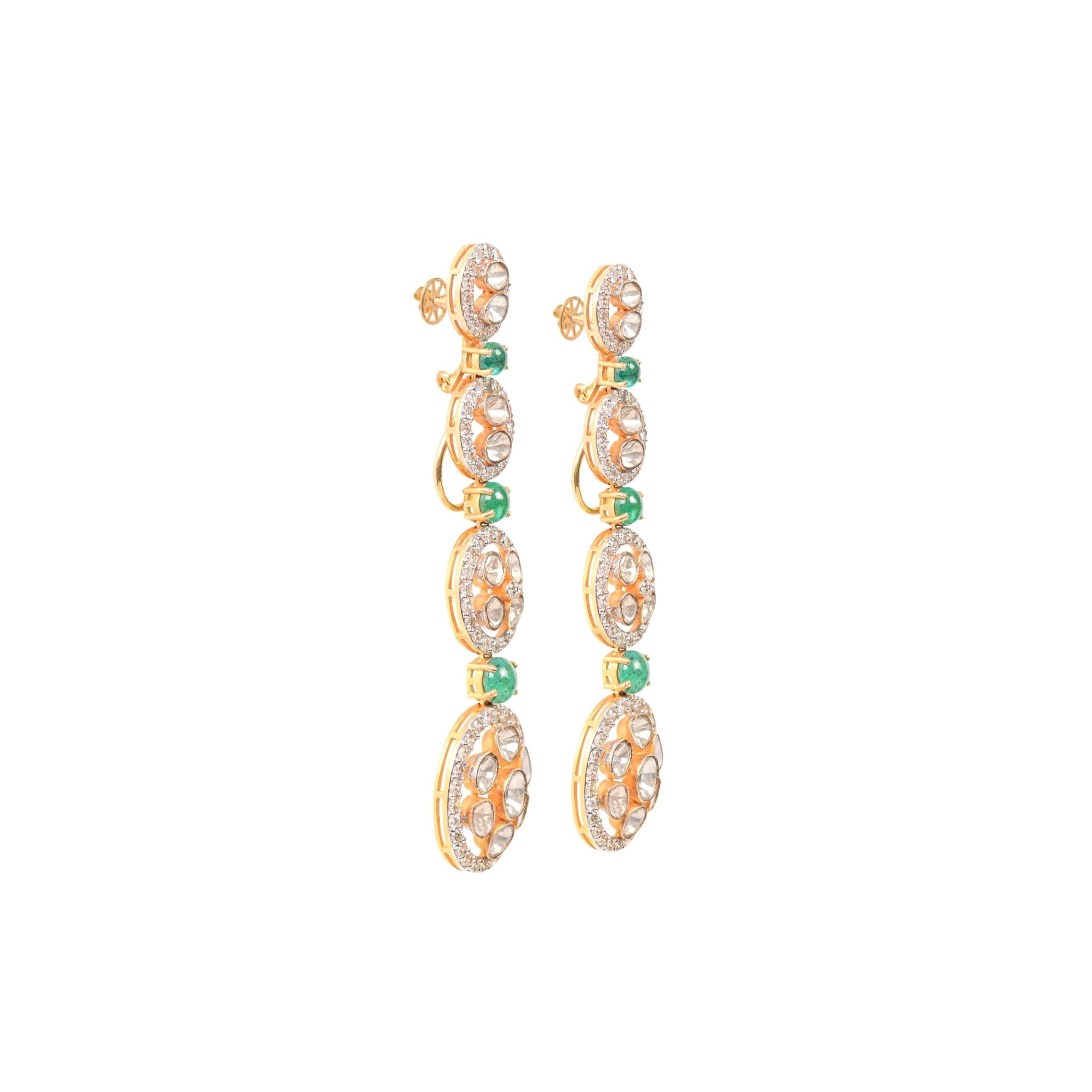 Endless Dazzle earrings styled for ultra-luxurious occasion wear.