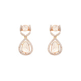 Mini Lux Polki Diamond Drop Earrings