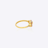 Crimson Polki Ring