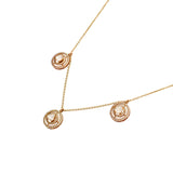 Trio Minimal Diamond Polki Necklace