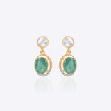 Emerald Poise Polki Earrings