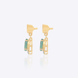 Emerald Poise Polki Earrings