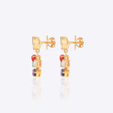 Camellia Polki Diamond Earrings