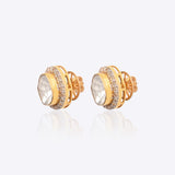 Delicate Polki Diamond Studs