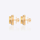 Delicate Polki Diamond Studs
