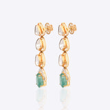 Donna Diamond Drop Polki Earrings