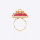 Sangria Polki Ring