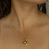 Carmine Petal Necklace