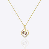 Carmine Petal Necklace