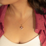 Carmine Petal Necklace