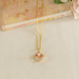 Carmine Petal Necklace