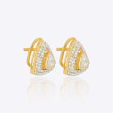 Trilight Polki Studs