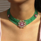 Crimson Bloom Choker