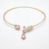 Mayura Blush Torque Necklace