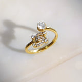 Swastik Sutra Ring