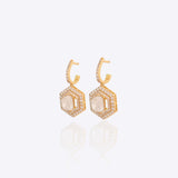 Geometric Beat Hoop Earrings