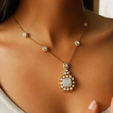 Aquamarine Aura Necklace