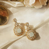 Aquamarine Aura Earring