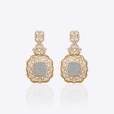 Aquamarine Aura Earring