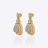 Aquamarine Aura Earring