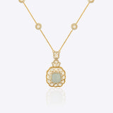 Aquamarine Aura Necklace