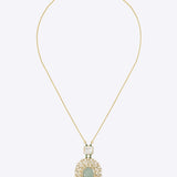 14K gold emerald pendant minimal modern Polki fine jewellery design