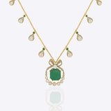 Emerald Bow Pendant