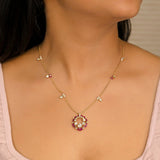 Rose Wreath Necklace