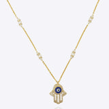 Evil Eye Hamsa Necklace