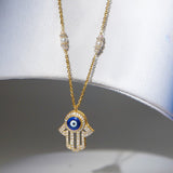 Evil Eye Hamsa Necklace