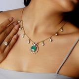 Emerald Bow Pendant