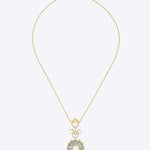 14K gold floral pendant modern minimal Polki fine jewellery design