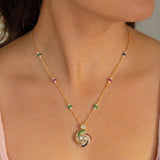Rainbow Orbit Necklace