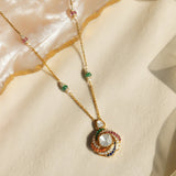 Rainbow Orbit Necklace